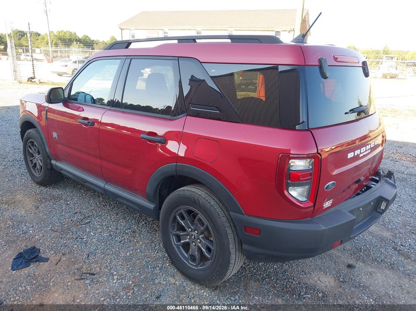 Vin: 3fmcr9b65mra75951, lot: 46610182, ford bronco sport big bend 20213