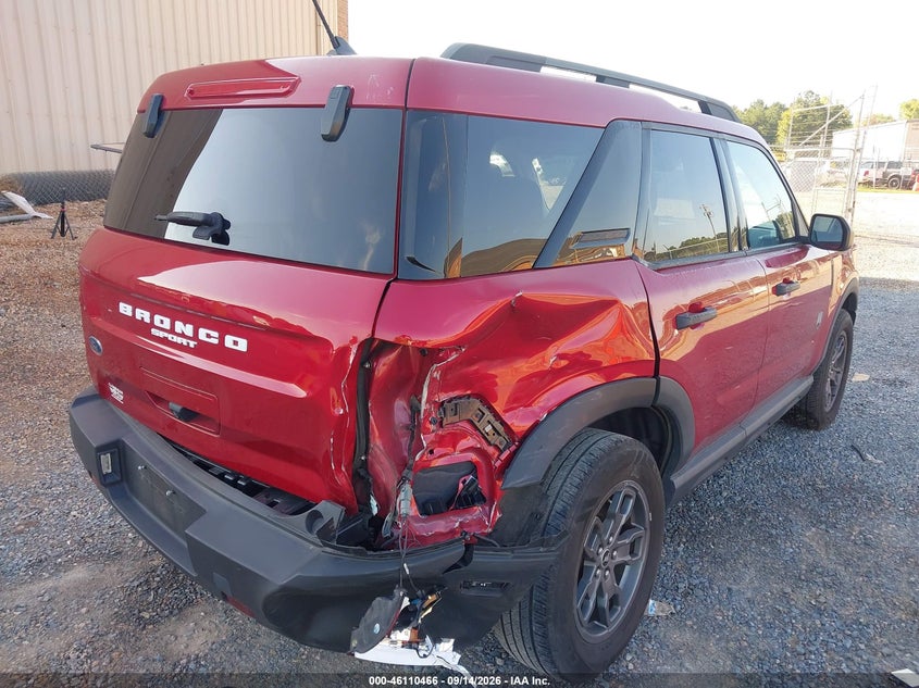 Vin: 3fmcr9b65mra75951, lot: 46610182, ford bronco sport big bend 20214