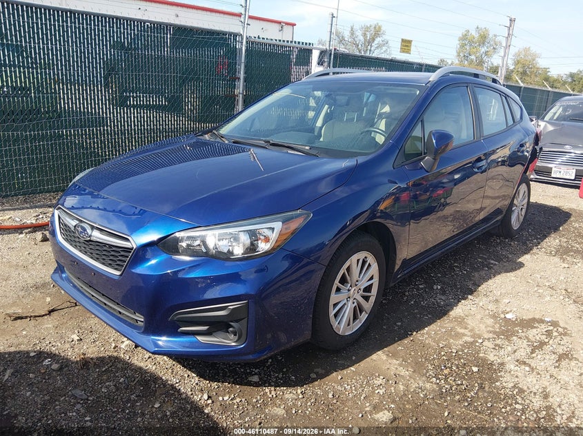 Vin: 4s3gtab62j3739108, lot: 46610203, subaru impreza 2.0i premium 20182