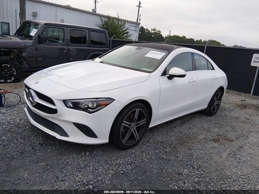 Vin: wdd5j4gb9ln062933, lot: 46610235, mercedes-benz cla 250 20202