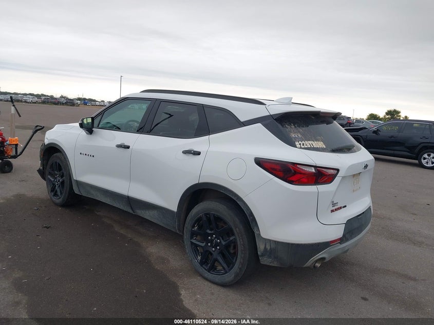 Vin: 3gnkbhr47ns137032, lot: 46610240, chevrolet blazer awd 2lt 20223