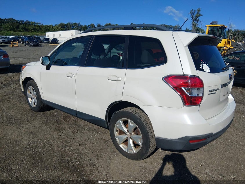 Vin: jf2sjakc1fh551083, lot: 46610243, subaru forester 2.5i limited 20153