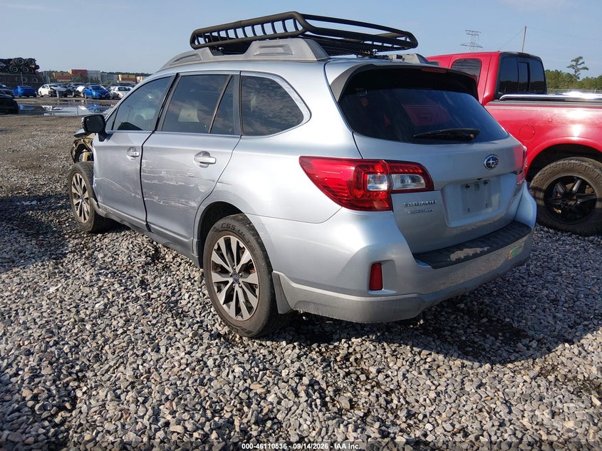 Vin: 4s4bsblc7f3250276, lot: 46610251, subaru outback 2.5i limited 20153
