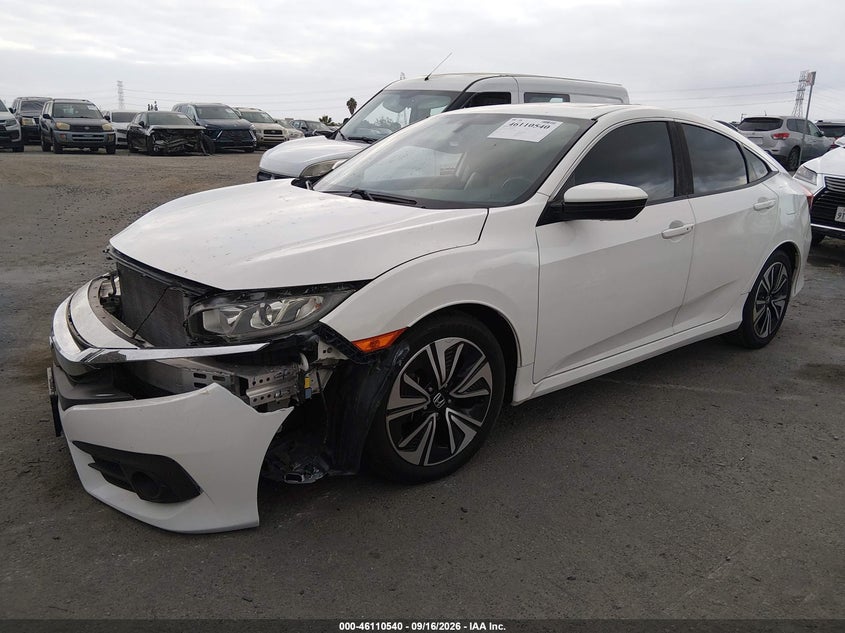 Vin: 2hgfc1f71gh653164, lot: 46610256, honda civic ex-l 20162