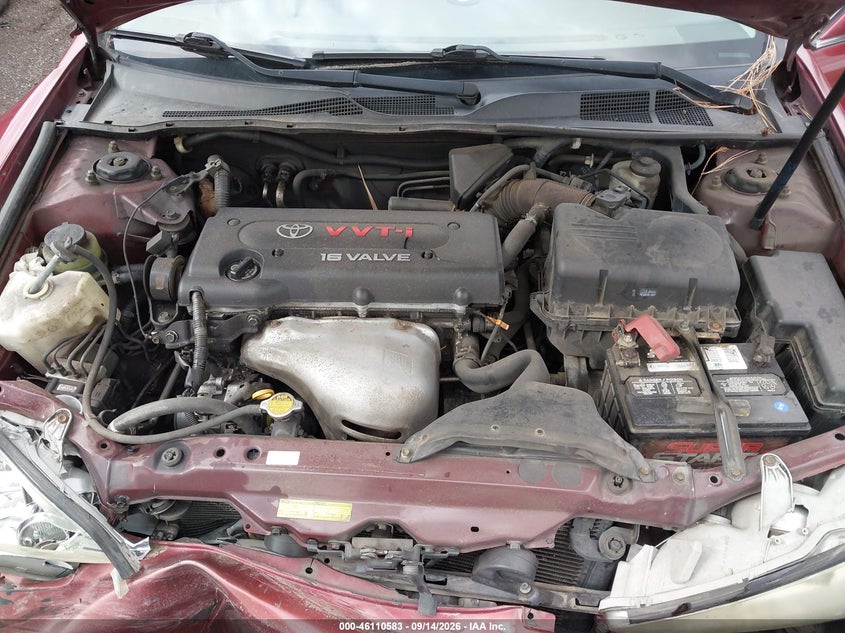 TOYOTA CAMRY 2005 VIN 4T1BE30K05U422469