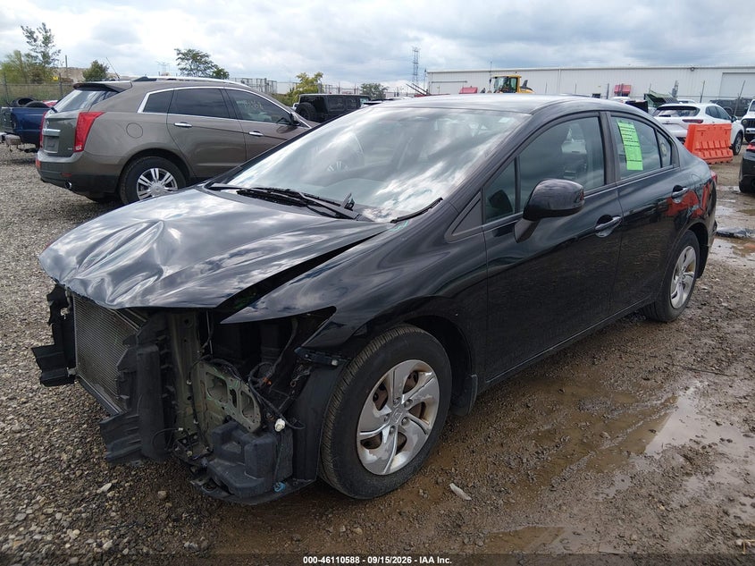 Vin: 19xfb2f53de060712, lot: 46610304, honda civic lx 20132