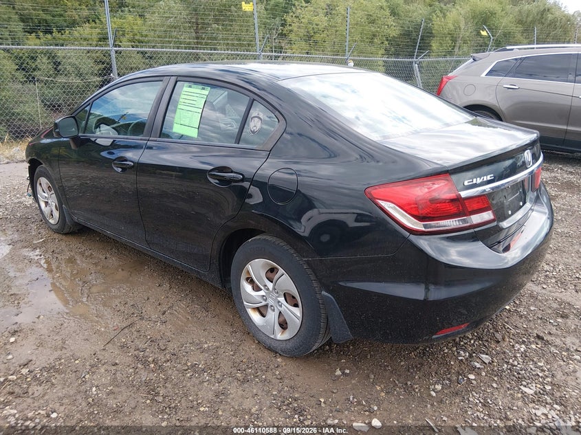 Vin: 19xfb2f53de060712, lot: 46610304, honda civic lx 20133