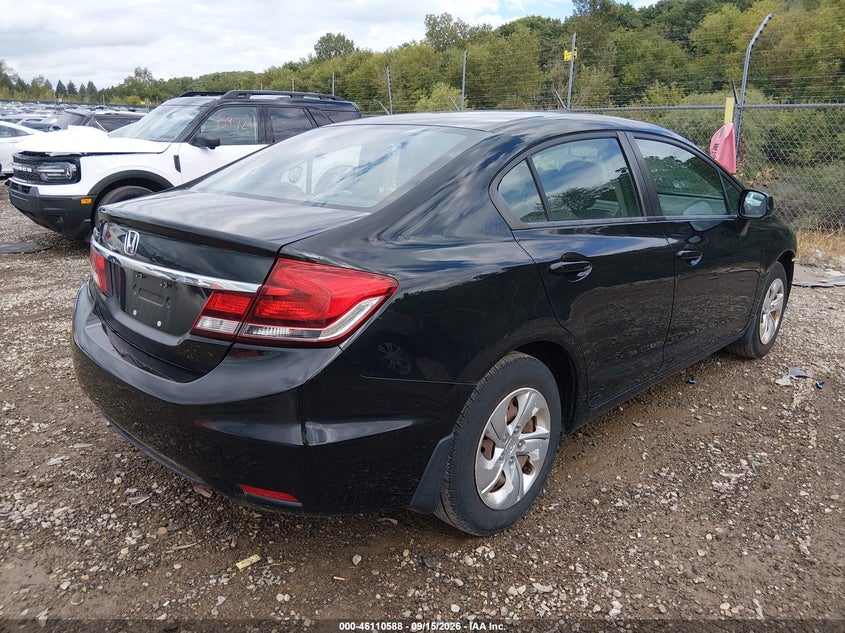 Vin: 19xfb2f53de060712, lot: 46610304, honda civic lx 20134