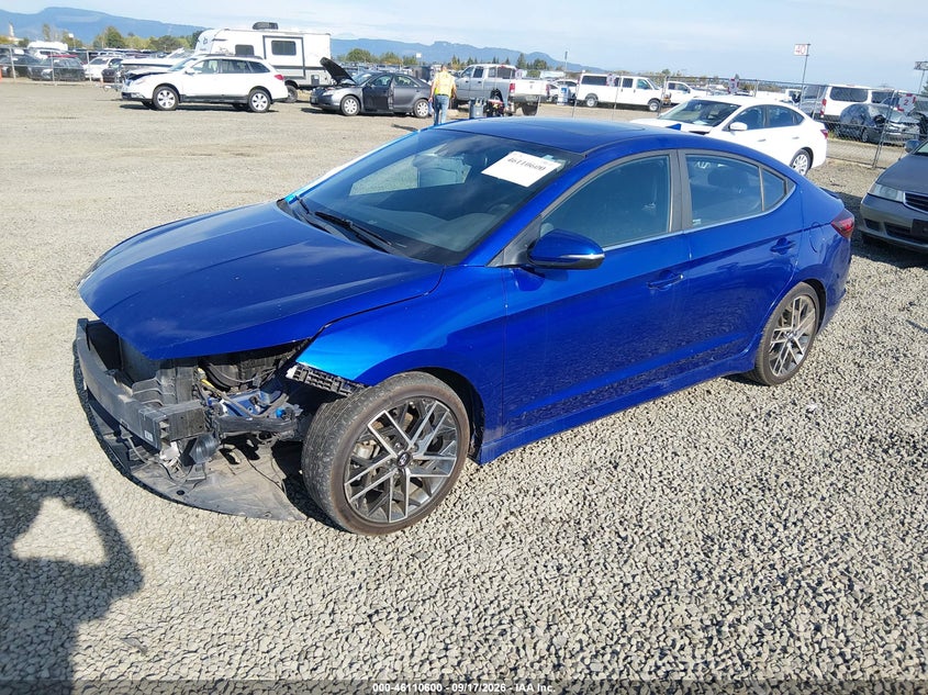 Vin: kmhd04lb9lu040172, lot: 46610315, hyundai elantra sport 20202