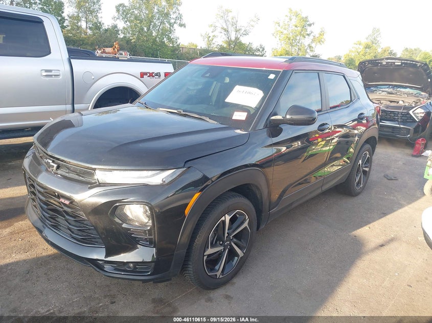 Vin: kl79musl8mb022734, lot: 46610331, chevrolet trailblazer awd rs 20212