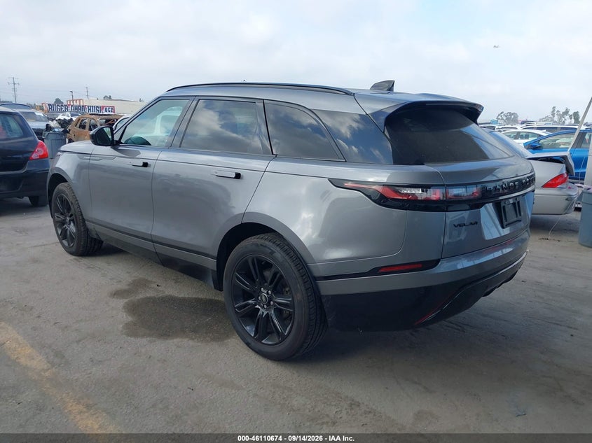 Vin: salyt2ex6na343935, lot: 46610390, land rover range rover velar p250 r-dynamic s 20223