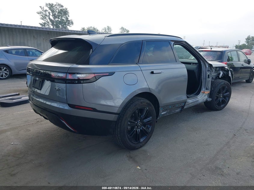 Vin: salyt2ex6na343935, lot: 46610390, land rover range rover velar p250 r-dynamic s 20224