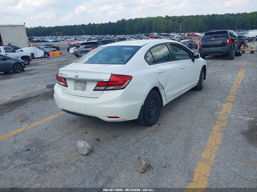 Vin: 19xfb2f58ee003763, lot: 46610402, honda civic lx 20144