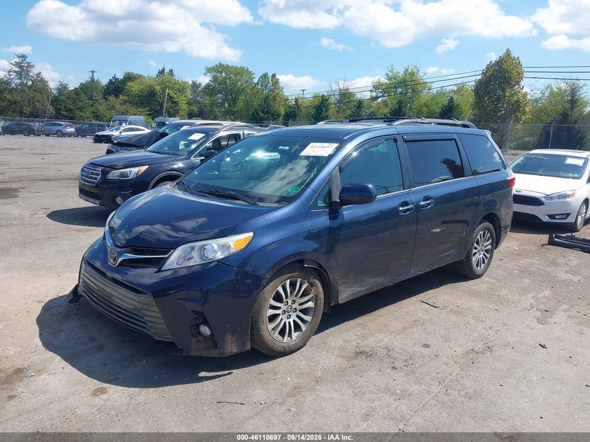 Vin: 5tdyz3dc6js957939, lot: 46610413, toyota sienna xle 8 passenger 20182