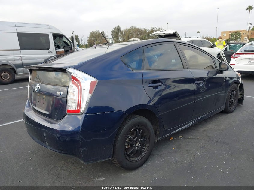 Vin: jtdkn3du9f0448674, lot: 46610431, toyota prius three 20154