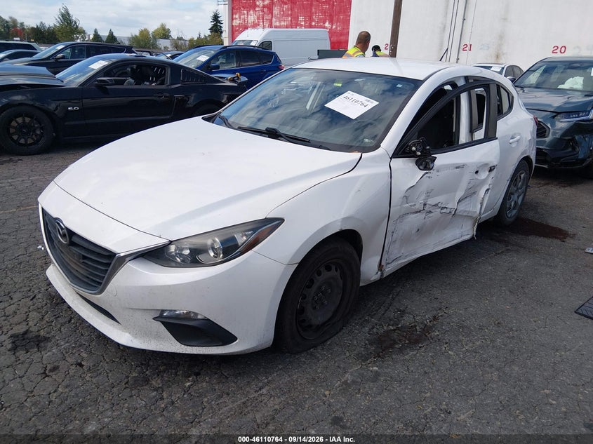 Vin: jm1bm1k75f1239253, lot: 46610480, mazda mazda3 i sport 20152