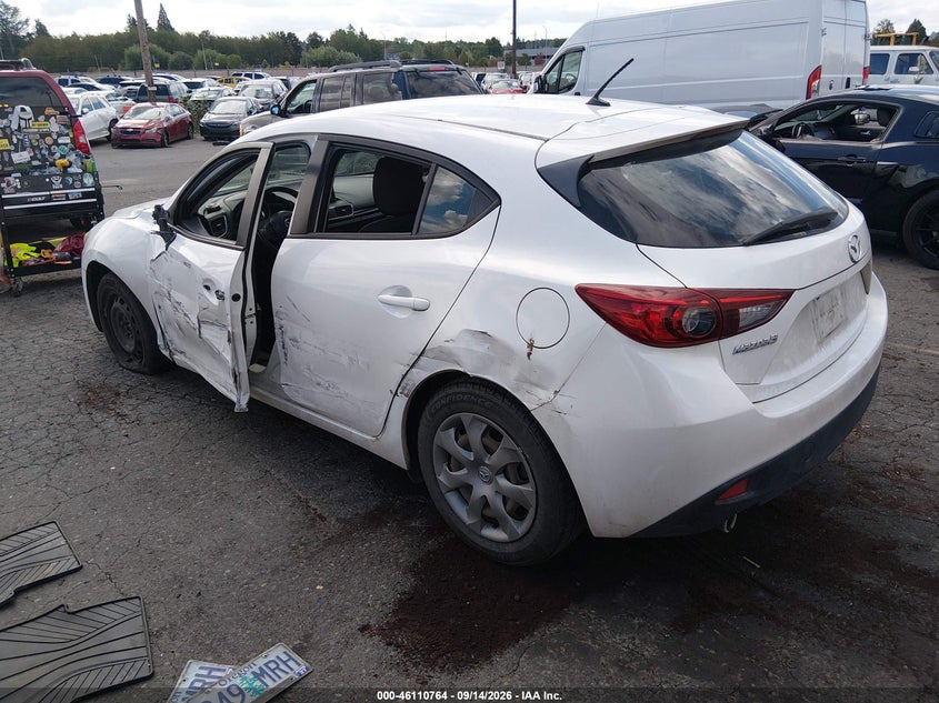 Vin: jm1bm1k75f1239253, lot: 46610480, mazda mazda3 i sport 20153