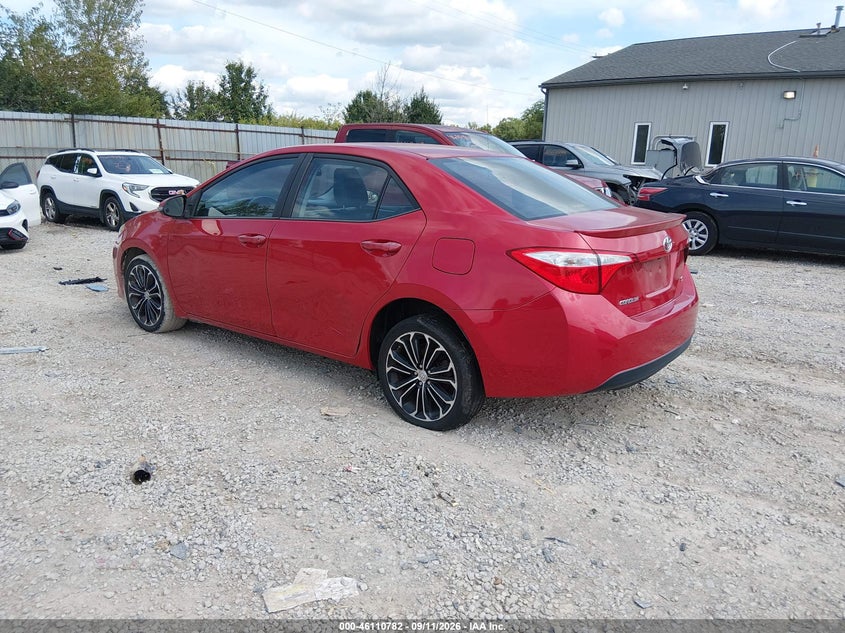 Vin: 2t1burhe8fc398123, lot: 46610498, toyota corolla s plus 20153