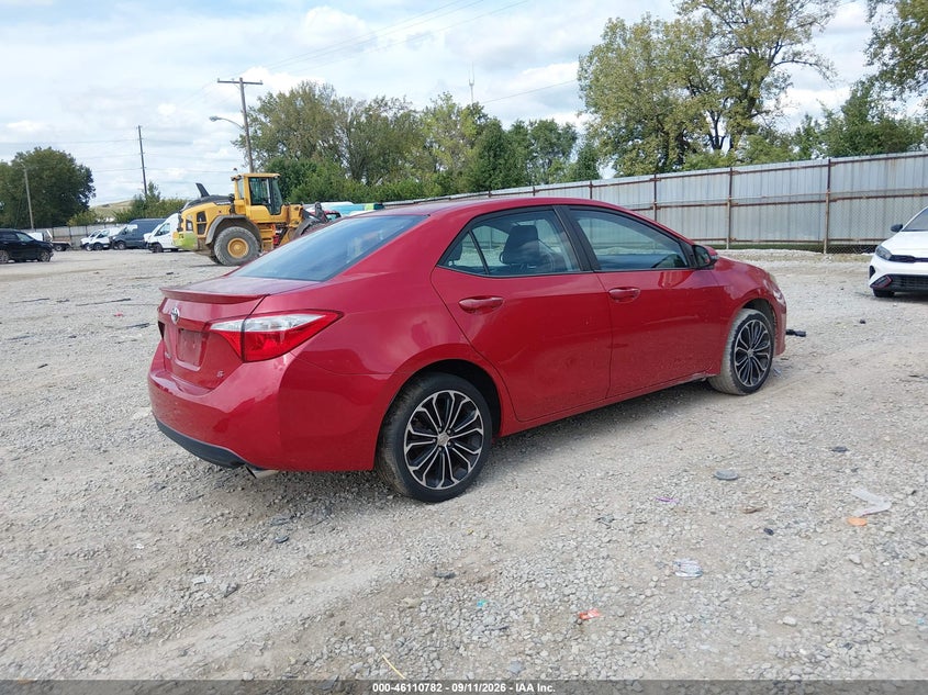 Vin: 2t1burhe8fc398123, lot: 46610498, toyota corolla s plus 20154