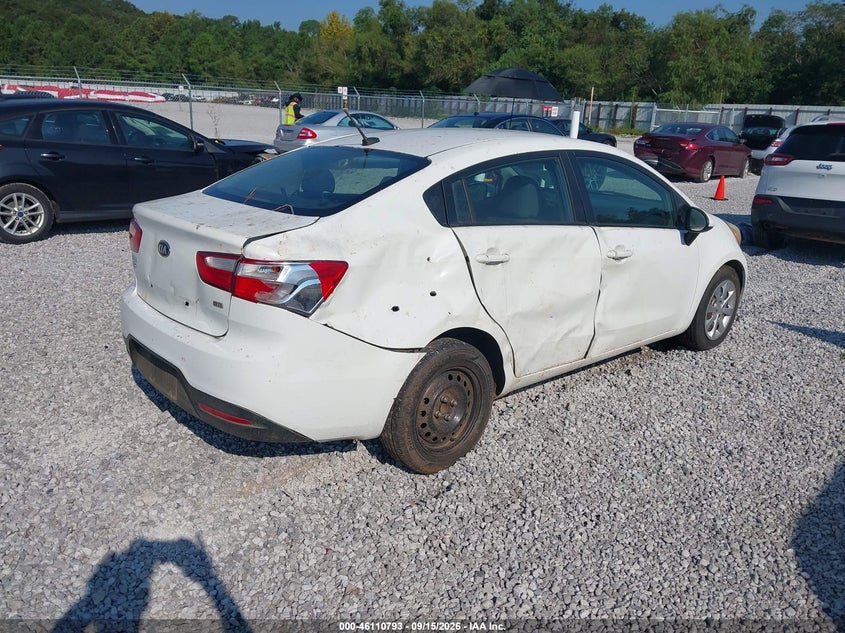 Vin: knadm4a36e6326537, lot: 46610509, kia rio lx 20144