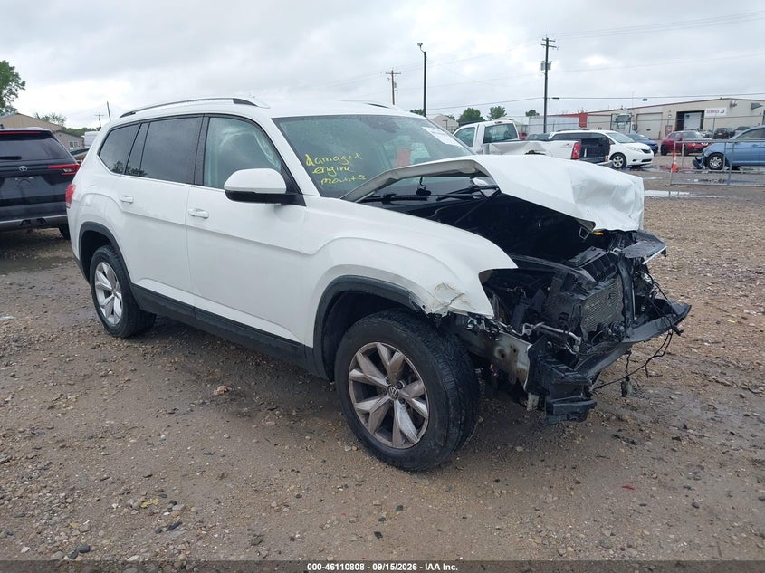 2018 Volkswagen Atlas 3.6L V6 Se/3.6L V6 Se W/Technology, Front, IAAI, VIN 1V2LR2CA2JC582765
