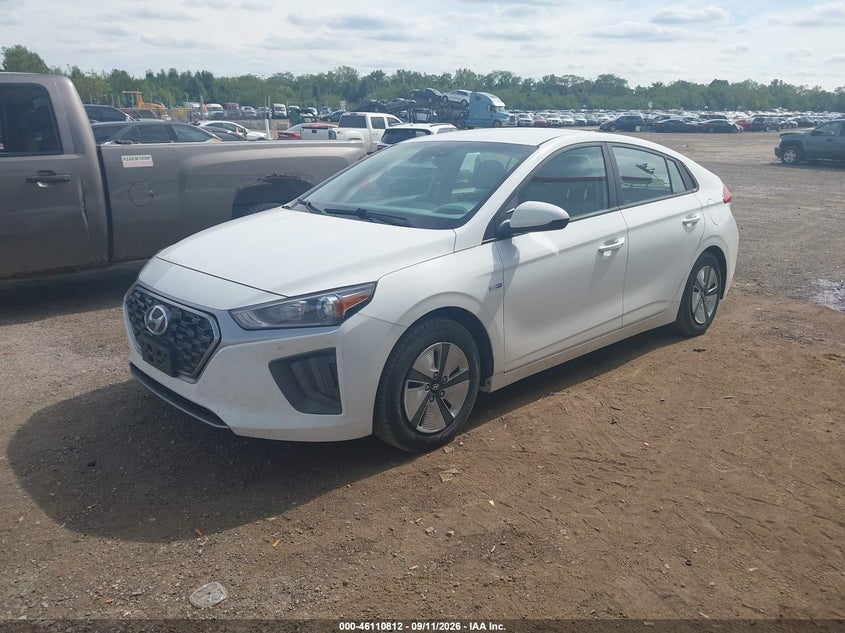 Vin: kmhc65lc3lu233006, lot: 46610528, hyundai ioniq hybrid blue 20202