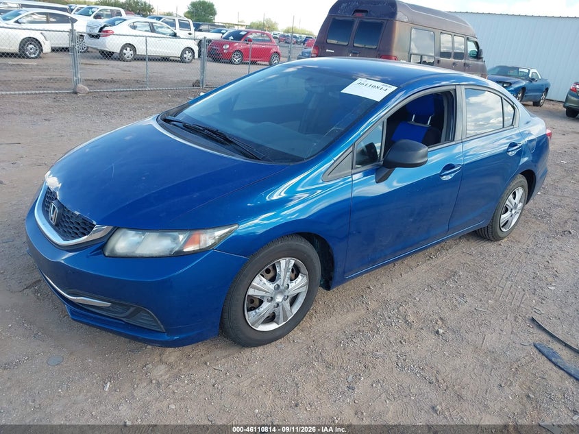 Vin: 19xfb2f52fe228066, lot: 46610530, honda civic lx 20152
