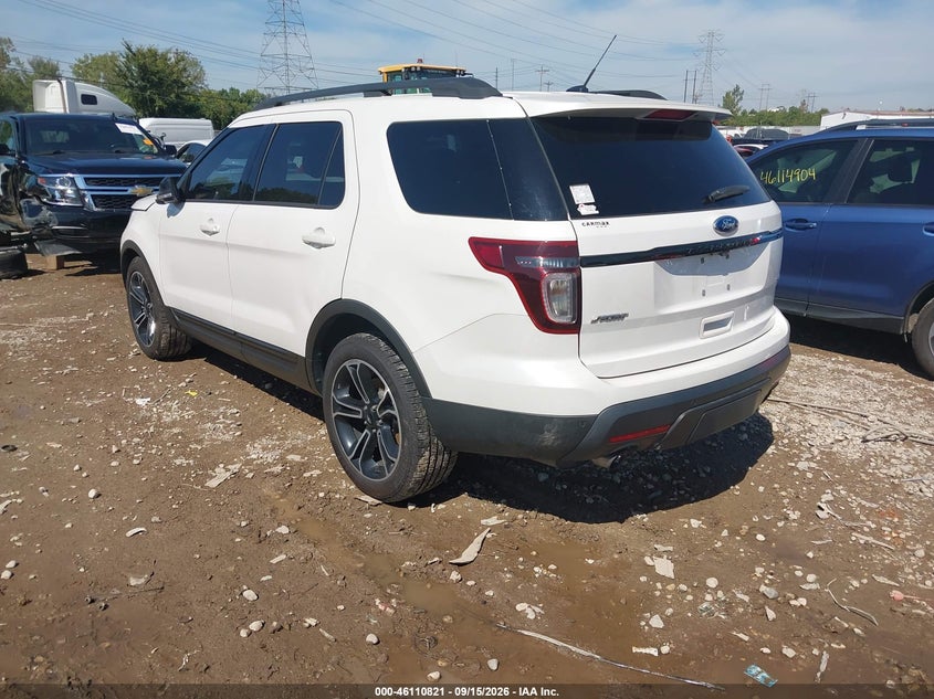 Vin: 1fm5k8gt2fga34094, lot: 46610537, ford explorer sport 20153