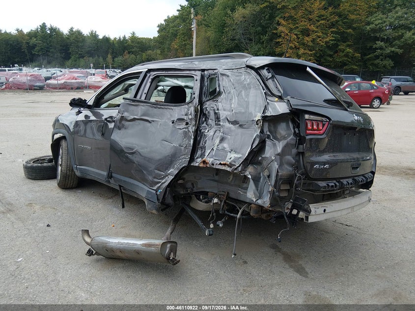 Vin: 3c4njdbb2jt168154, lot: 46610638, jeep compass latitude 4x4 20183