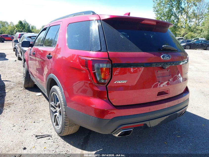 Vin: 1fm5k8gt5gga94565, lot: 46610687, ford explorer sport 20163