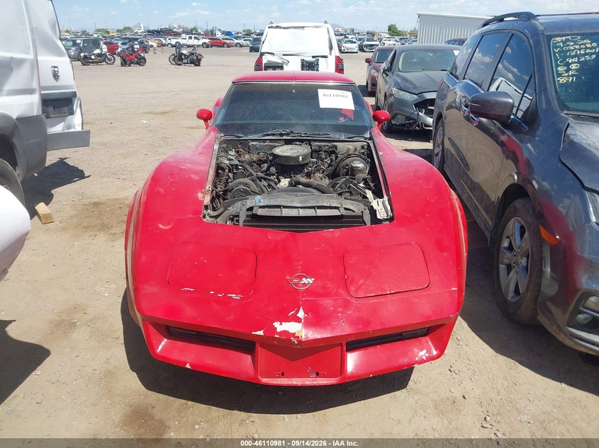 CHEVROLET CORVETTE 1982 VIN 1G1AY8786C5100370