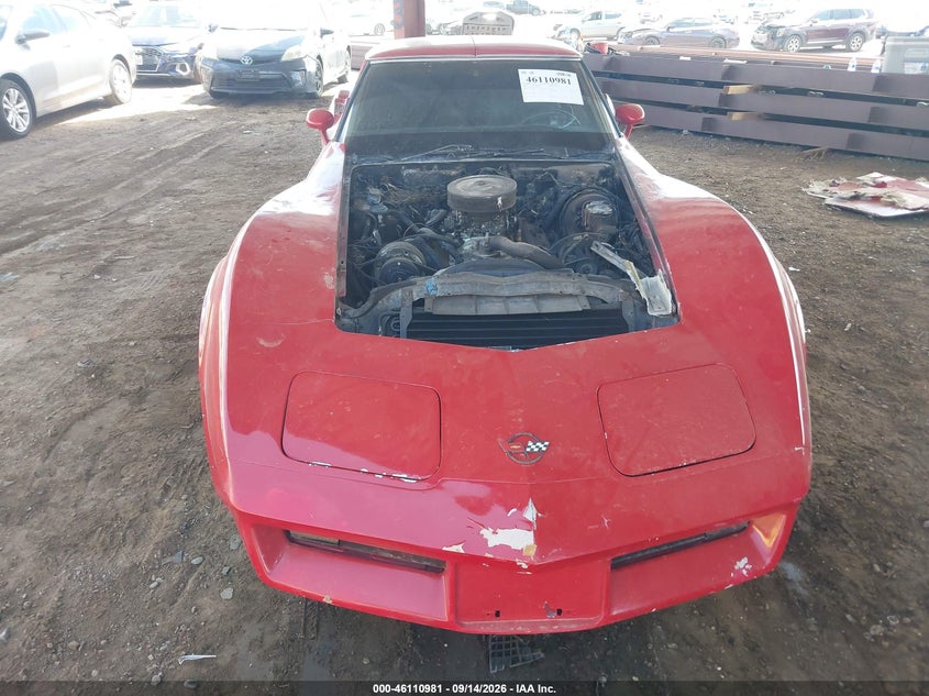 CHEVROLET CORVETTE 1982 VIN 1G1AY8786C5100370