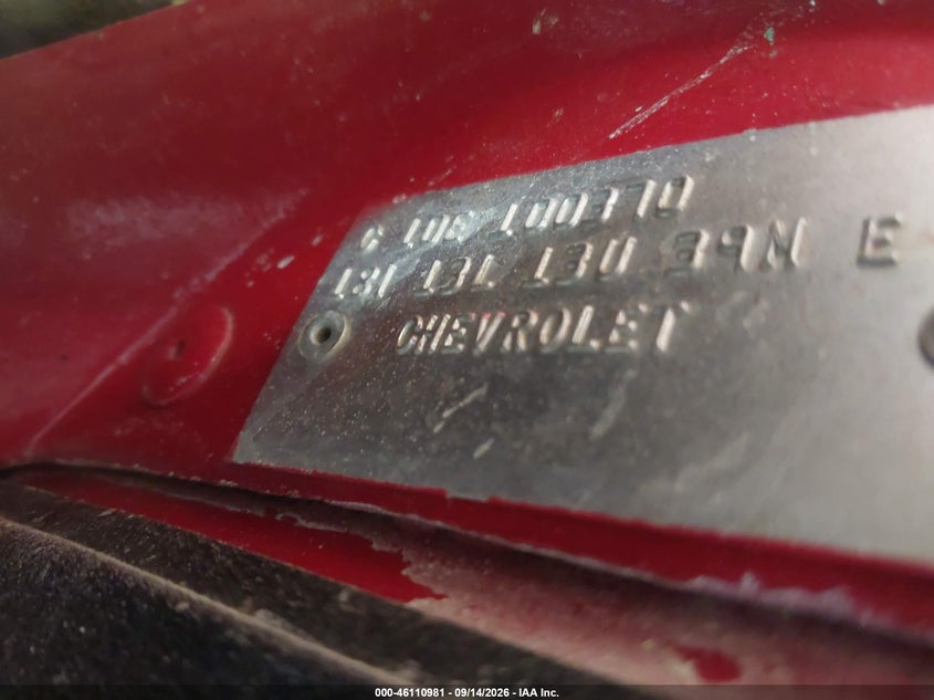 CHEVROLET CORVETTE 1982 VIN 1G1AY8786C5100370