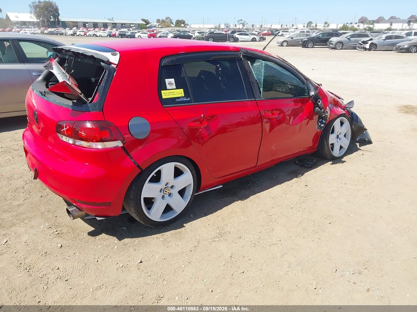 Vin: wvwda7aj4dw119638, lot: 46610699, volkswagen golf 2.5l 4-door 20134