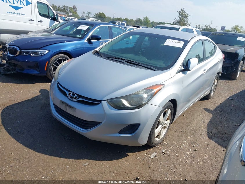 2011 Hyundai Elantra, Звичайний знос, IAAI, VIN 5NPDH4AEXBH054228 — фото 2