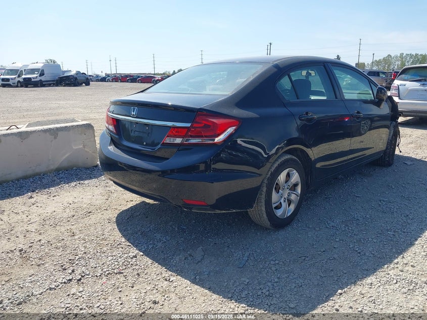 Vin: 19xfb2f52fe083501, lot: 46610741, honda civic lx 20154