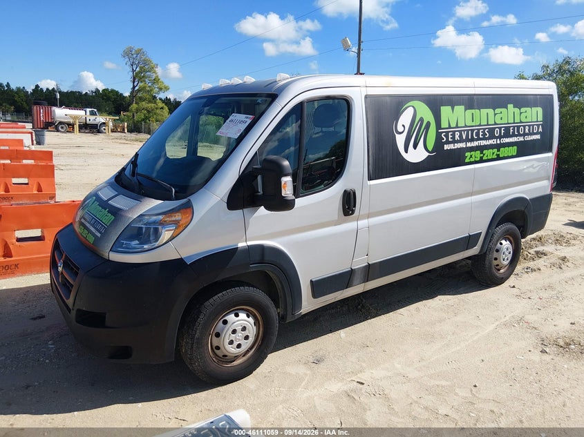 Vin: 3c6trvag5he518823, lot: 46610775, ram promaster 1500 low roof 136 wb 20172