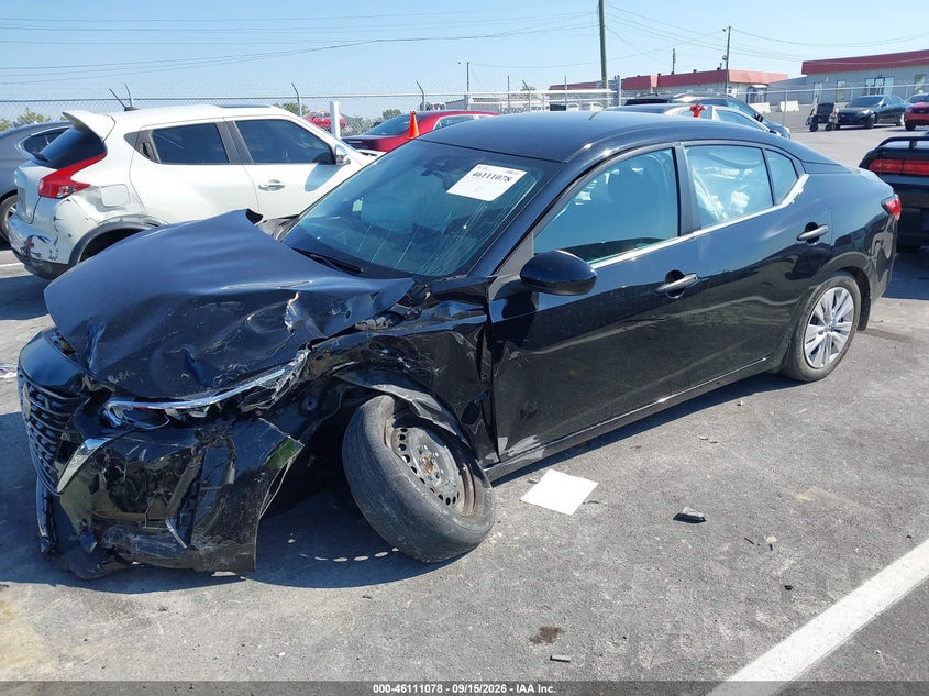 Vin: 3n1ab8bv3ry293307, lot: 46610794, nissan sentra s xtronic cvt 20242