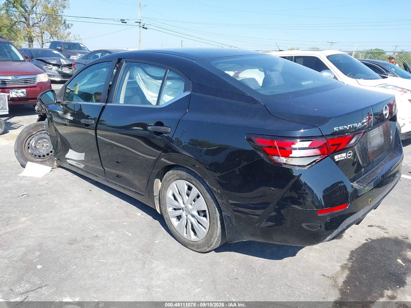 Vin: 3n1ab8bv3ry293307, lot: 46610794, nissan sentra s xtronic cvt 20243