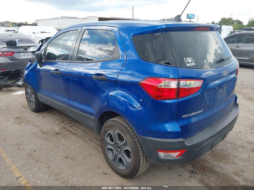Vin: maj3s2fe3mc454176, lot: 46610801, ford ecosport s 20213