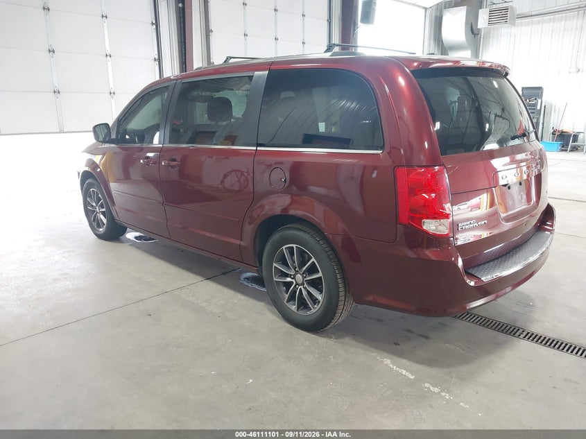 Vin: 2c4rdgcg1hr755012, lot: 46610817, dodge grand caravan sxt 20173