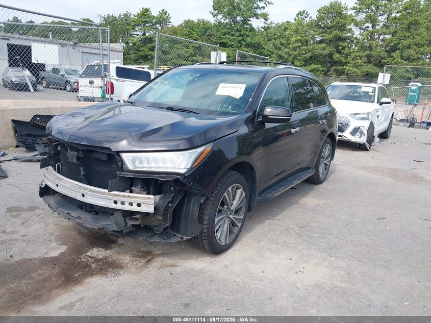 Vin: 5fryd4h58hb020216, lot: 46610830, acura mdx technology package 20172