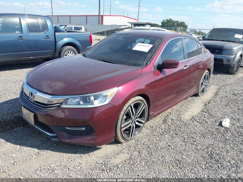Vin: 1hgcr2f56ga101311, lot: 46610846, honda accord sport 20162