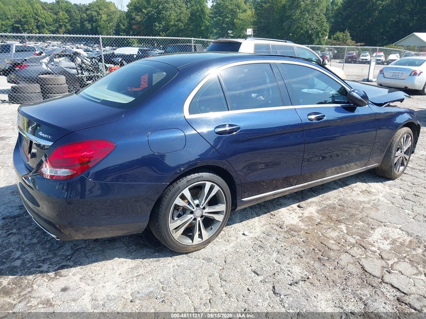 Vin: 55swf4kb8hu185098, lot: 46610933, mercedes-benz c 300 4matic/luxury 4matic 20174
