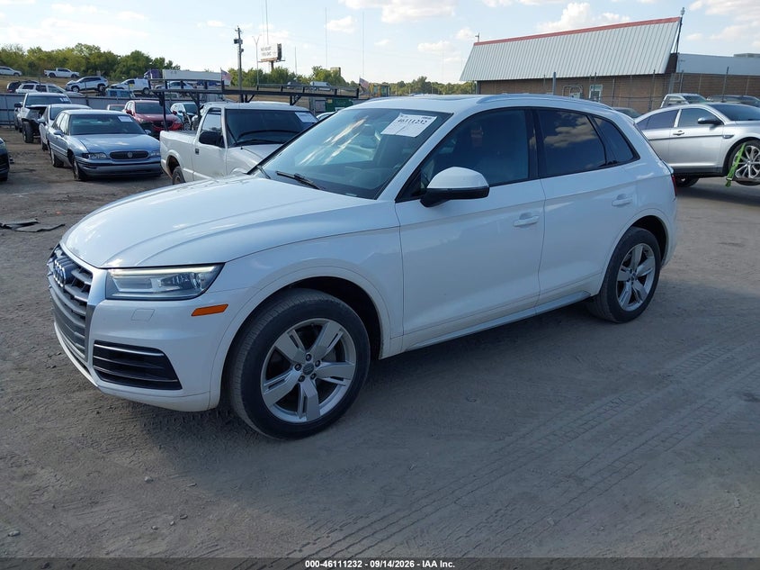 Vin: wa1anafy4j2233615, lot: 46610948, audi q5 2.0t premium/2.0t tech premium 20182