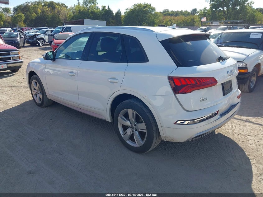 Vin: wa1anafy4j2233615, lot: 46610948, audi q5 2.0t premium/2.0t tech premium 20183