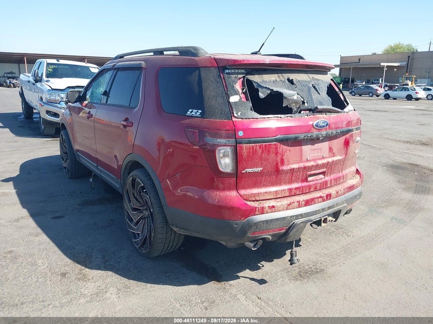Vin: 1fm5k8gt7fga27948, lot: 46610965, ford explorer sport 20153