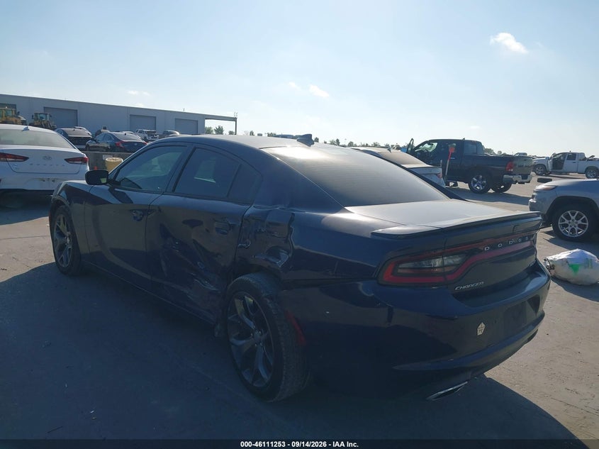 Vin: 2c3cdxhg1fh890206, lot: 46610969, dodge charger sxt 20153