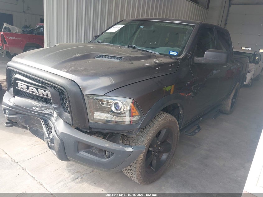 Vin: 1c6rr7lt1ls130042, lot: 46611032, ram 1500 classic warlock  4x4 5'7 box 20202