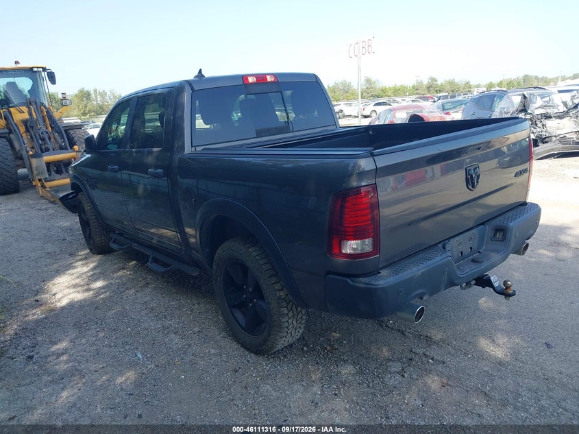 Vin: 1c6rr7lt1ls130042, lot: 46611032, ram 1500 classic warlock  4x4 5'7 box 20203